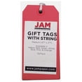 thumbnail image 4 of JAM Paper Medium Red Paper Gift Tags, with String 4.75" x 2.37" x 2" (10 Count), 4 of 4