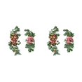 thumbnail image 3 of Naiovety Kit de flores de artificial, guirnaldas, letrero de bienvenida realista, ramos, Fondo de puerta de pared, decoración, fiesta de Rosa 80cm 2Conjunto, 3 of 6
