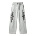 thumbnail image 4 of CONZONE Little Boys Baggy Sweatpants Y2K Graphic Joggers for Boys Drawstring Fall Winter Athletic Trousers with Pockets, 4 of 5