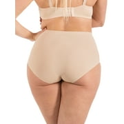 Barbra Womens Panties Seamless High Waist Brief Small to Plus Sizes Multi-Pack