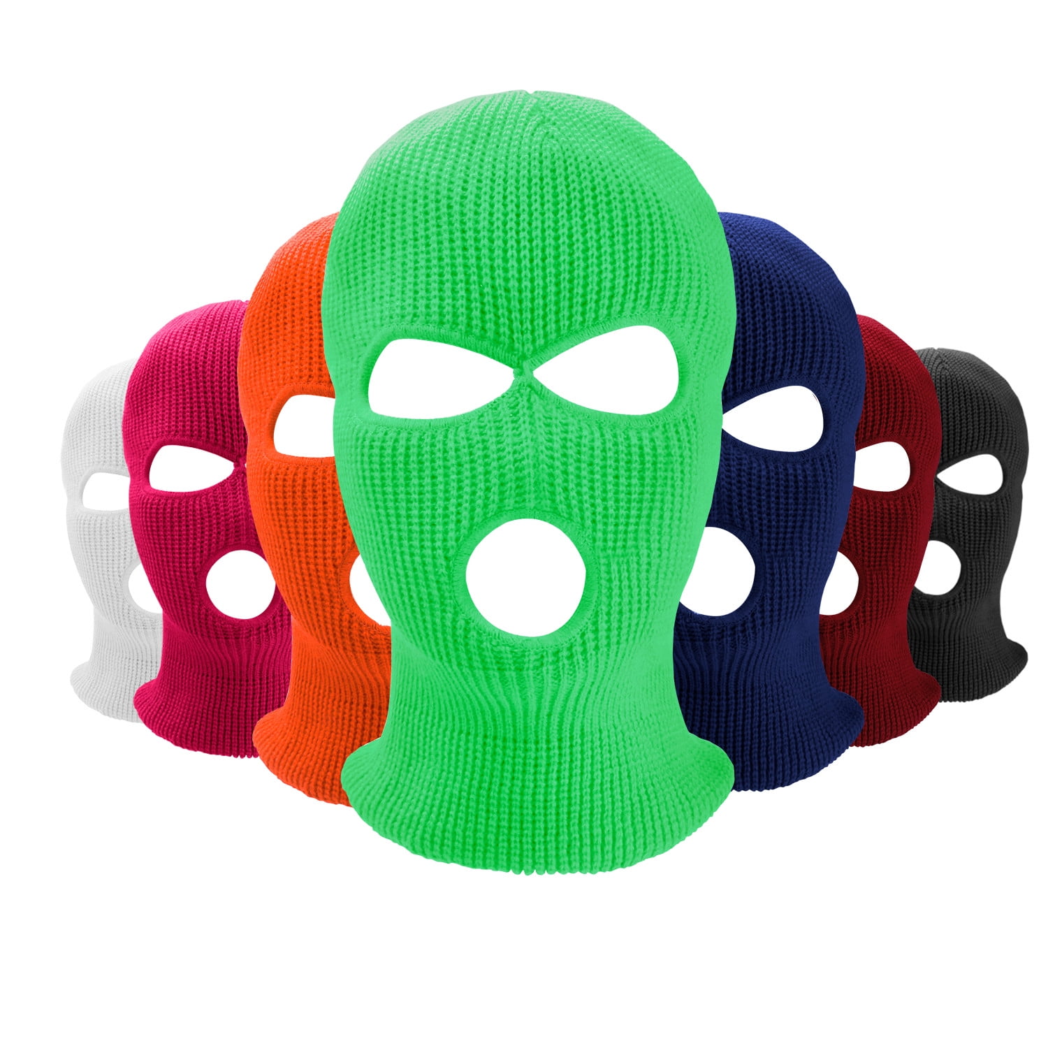 Practical Balaclava Knit 3 Hole Ski Mask Face Shield Beanie Cap Snow Winter Warm 