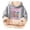 Grey, variant on K`ids Sherpa Lined Hoodie - 67 Print Warm Winter Pullover for B`oys & G`irls, Soft Cute Casual Hooded Sweatshirt for Christmas