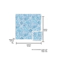 thumbnail image 4 of FloorPops! Blue Belize 11.4-in x 11.4-in Interlocking Floor Tiles, 4 of 4