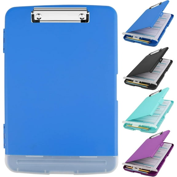 Clipboards with Storage 8.5x11 with Storage,Large Capacity Clipboard,with Low Profile Clipboards Clip,with Pen Holder Clipboard Folder Side Opening,for Work Office School