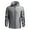 Gray, variant on WREESH Fashion Jacket Men'S Casual Color Blocked Pocket Detachable Hooded Sports Long Sleeved Jacket Black
