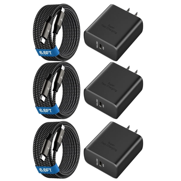 Cargador VELOGK USB C superrápido de 45 W para Samsung Galaxy
