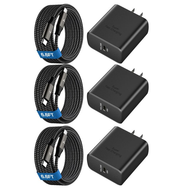 Cargador VELOGK USB C superrápido de 45 W para Samsung Galaxy