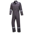 thumbnail image 5 of Portwest C814 Iona Lightweight Reflective Cotton Coverall Gray, X-Large, 5 of 5