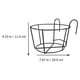 thumbnail image 2 of unbranded 3Ud Soporte Metálico Negro Para Macetas Colgantes Ideal Para Y Cocina, 2 of 8