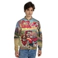 thumbnail image 4 of Be My Valentine's Brittany Spaniel Truck Full of Love Flower Balloon All Over Print 3D Baseball Jacket Brittany Dog Lover Gifts Idea Bomber Jacket Softball - 02029, 4 of 6