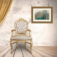 thumbnail image 3 of Gonzalez, Roberto 32x23 Gold Ornate Wood Framed with Double Matting Museum Art Print Titled - Teal Woods with Gold, 3 of 4