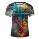 thumbnail image 5 of Camisetas de Manga Larga para Hombres Imprimir Camiseta de Cuello Redondo de Manga Corta, Top de Moda Casual para Primavera Y Verano, 5 of 5