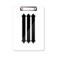 thumbnail image 1 of Numeros romanos tres en negro silueta Portapapeles Carpeta de escritura Placa de soporte A4, 1 of 4