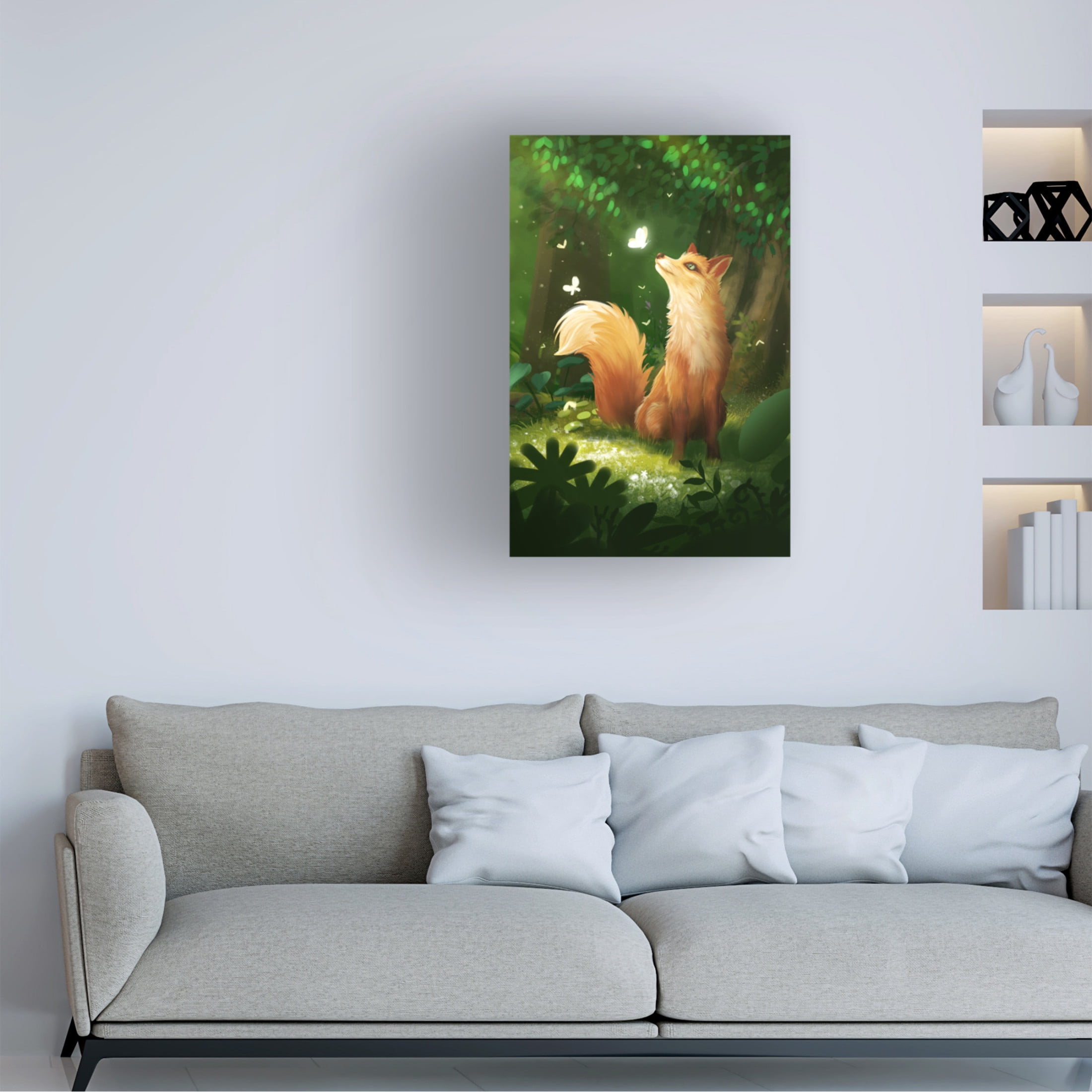 Trademark Fine Art Xuan Thai  Dreamy Fox Canvas Wall Art