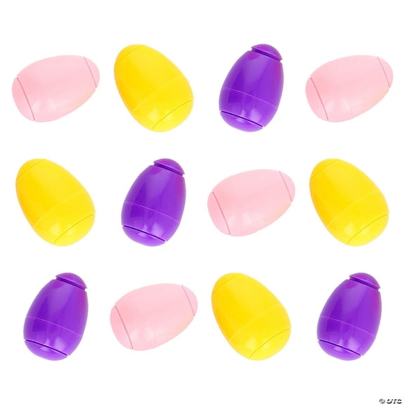 1 3/4" Bright Color Egg-Shaped Plastic Fidget Spinners - 12 Pieces