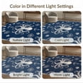 thumbnail image 7 of ODIKA 5'x7' Washable Area Rug Easy Care, Non-Shedding, Pet Friendly, Vintage Ocean Navigation Theme Featuring Cephalopod Nautical for Small Living Room, Bedroom, 7 of 7