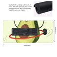 thumbnail image 3 of Disketp Avocado1 Gaming Mouse Mat Long Extended Mouse Pad Desk Mat Non-Slip Rubber Mice Pads Stitched Edges(315.5 x 16 x 0.12 Inches), 3 of 8