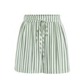 thumbnail image 5 of Admvng Womens Casual Striped Shorts Drawstring Waist Everyday Wear, 5 of 7