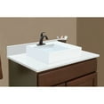 thumbnail image 7 of Transolid VT49.25x22-1RV-6F-A-W-1 49.25 in. D Quartz Vessel Vanity Top with Single Hole and Rectangular Vessel Sink, Calacatta, 7 of 7