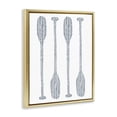 thumbnail image 3 of Stupell Industries Coastal Minimal Boat Oars Gold Floating Frame Canvas Art, 25 x 31, by Jetty Home LLC, 3 of 8
