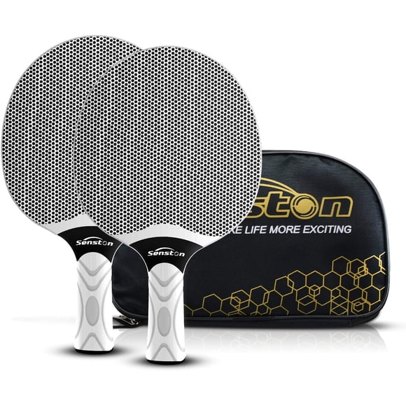 Table Tennis Rackets Set, Professional Table Tennis Bats, Composite Rubber Ping Pong Paddle Set