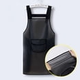 thumbnail image 4 of Waterproof PVC Apron Oil Proof Anti Stain Work Apron for Kitchen Cleaning Home Use Transparent Black, 4 of 7