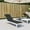 Black, variant on vidaXL Deck Chair Cushion Anthracite (29.5"+41.3")x19.7"x1.2"