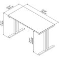 thumbnail image 4 of Bush Business Furniture 400 Series 48W x 24D Training Table in Gray, 4 of 5