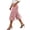 Pink, variant on Guluxicc Womens High Waist Capri Pants Wide Leg Cargo Trousers with Pockets Ribbon Detail Womens Casual Summer Pants