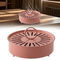 Coil Burner TASTAN Portable Citronella Coil Burner-Fireproof Repellent Stand | Indoor/Outdoor Patio/Camping Essential | Heat-Resistant Base, Mosquito Repellent, Pink