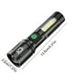 thumbnail image 3 of Linterna LED recargable de alta potencia, alto brillo, haz de largo alcance, con zoom, ideal para emergencias, camping, senderismo y camping., 3 of 9