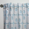 thumbnail image 3 of Designart '3D Blue and White Pattern III' Mid-Century Modern Curtain Panel, 3 of 5