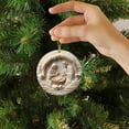thumbnail image 5 of YIKA Christmas Decorations Religious Warm Family Holiday Dress Up Window Glass Pendant Christmas Decorations Indoor F, 5 of 5