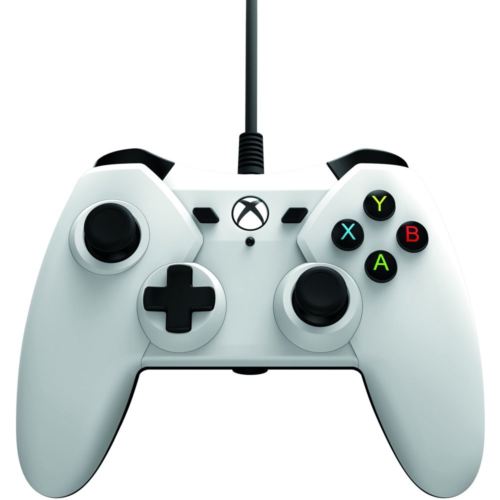 PowerA Wired Dual Rumble Motors Controller for Xbox One, White (New