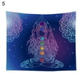 thumbnail image 2 of Visland Seven Chakra Tapestry - Bohemian Mandala Yoga Meditation Wall Hanging Boho Studio Room Decoration Spiritual Gift Art Home Bedroom Decor Living Room Divider Door Curtain Balcony Sheer, 2 of 3
