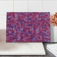 thumbnail image 2 of Flower Cutting Board, Flowers Pattern Garden Plants Flowering Aromatic Vibrant Colors Art, Decorative Tempered Glass Cutting and Serving Board, Small Size, Red Purple Lavender, by Ambesonne, 2 of 5