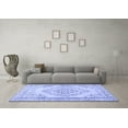 thumbnail image 3 of Ahgly Company Indoor Square Persian Blue Traditional Area Rugs, 7' Square, 3 of 4