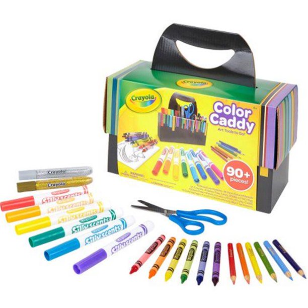 Crayola 04-0382 Color Caddy 90 Art Tools in a Storage - 90 Piece ...