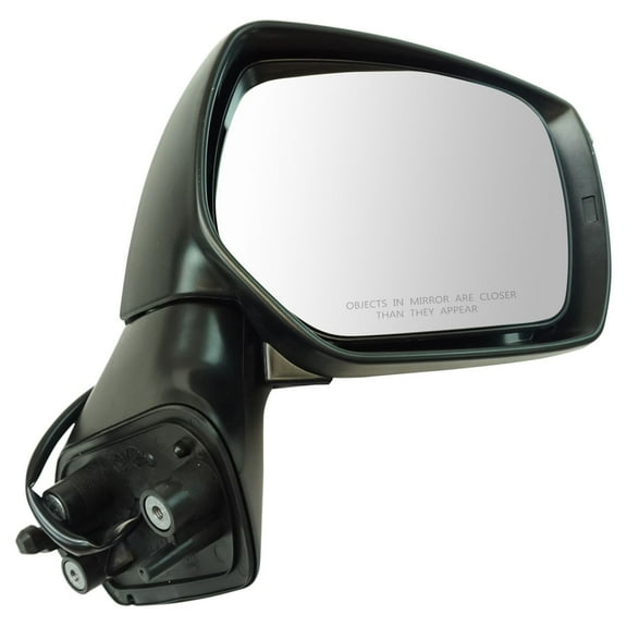 TRQ Passenger Side Power Mirror Paint to Match Smooth Black without Heat Fits 2014-2016 Subaru Forester SU1321129