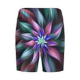 thumbnail image 5 of Naloa Colored Abstract Men's Short Pajama Pants, Lounge Comfort Shorts with Elasticized Waistband and Side Pockets - Medium, 5 of 9