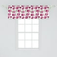 thumbnail image 2 of Ambesonne Flower Window Valance, Delicate Spring Floral Art, 54" X 18", Dried Rose Fern Green, 2 of 3