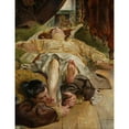 thumbnail image 2 of Jacek Malczewski 12x14 Gold Ornate Wood Frame and Double Matted Museum Art Print Titled - Death of Ellenai (1906-1907), 2 of 4