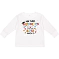thumbnail image 3 of Inktastic My Dad Graduated and I'm Super Proud Boys or Girls Long Sleeve Toddler T-Shirt, 3 of 5