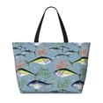 thumbnail image 2 of Easygdp Various Wild Sea Fish Bolsa de Viaje de Playa de Gran Capacidad, Bolsa Tote Perfecta para la Playa, Escapadas de Fin de Semana y Viajes, 2 of 7