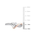 thumbnail image 2 of Everly Women's Diamond 10k Rose Gold Ring, 2 of 7