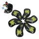 thumbnail image 3 of 6 fundas para cabezas de palos de golf con diseño de calavera de hierro, antideslizantes, para hombres y mujeres Verde, 3 of 9