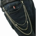 thumbnail image 2 of Heavy Pants Chains Trouser Keychain Jeans Punk Wallet Chain Hip Hop Goth Chain Key Chain for Men Women, 2 of 7
