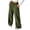 Army Green, variant on Sorvello Womens Solid High Rise Wide Leg Lounge Pants Elastic Pull On Waist Side Pockets Full Length Casual Sweatpants Army Green L