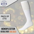 thumbnail image 2 of Yacht & Smith 26 Inch Wholesale Women's Tube Socks, Women's Cotton Referee Sport Socks Size 9-11, 2 of 7
