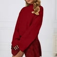 thumbnail image 2 of Womens Sweaters Winter Clothing for Women Casual Oversized Knit Sweater Soft Comfortable Pullover for Fall Winter Everyday Wear, 2 of 5